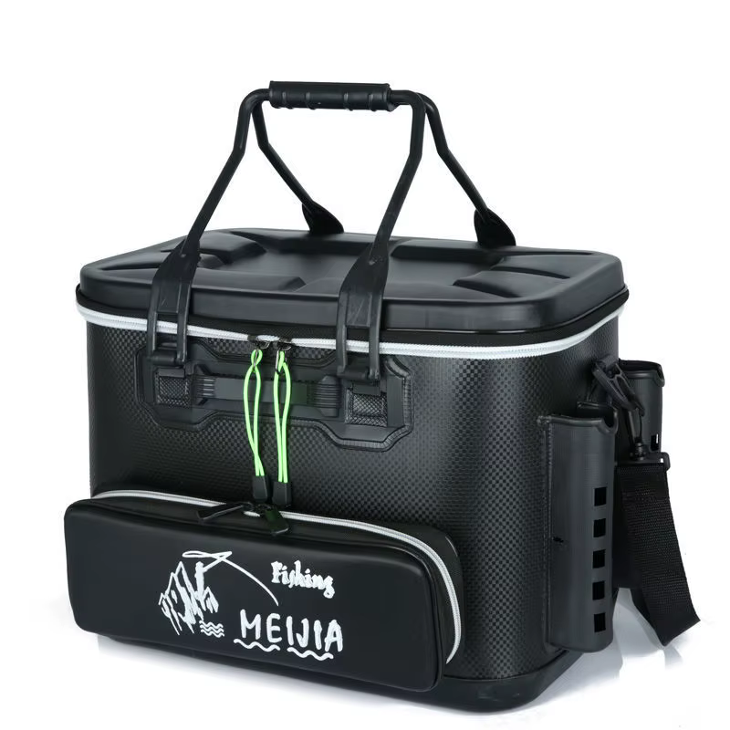 Caja organizadora de pesca con divisores y cubo para cebo vivo - imagen 5