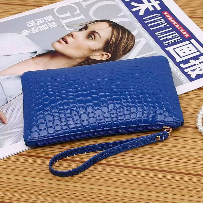 Billetera Cocodrilo Zero Lady – Piel genuina diseño coreano - imagen 4