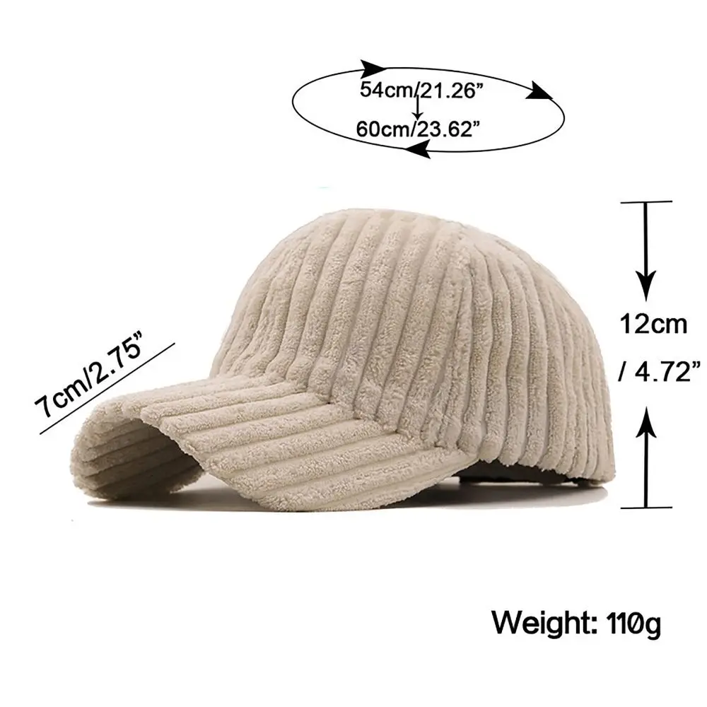 Gorra de invierno térmica pana algodón ajustable Hip Hop unisex - imagen 3