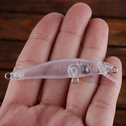 Dr.Holife Mini Minnow flotante sin pintar con cascabeles DIY