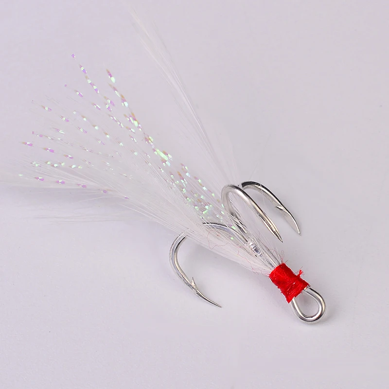 Anzuelos triples con plumas PROBEROS – acero carbono resistente - imagen 3