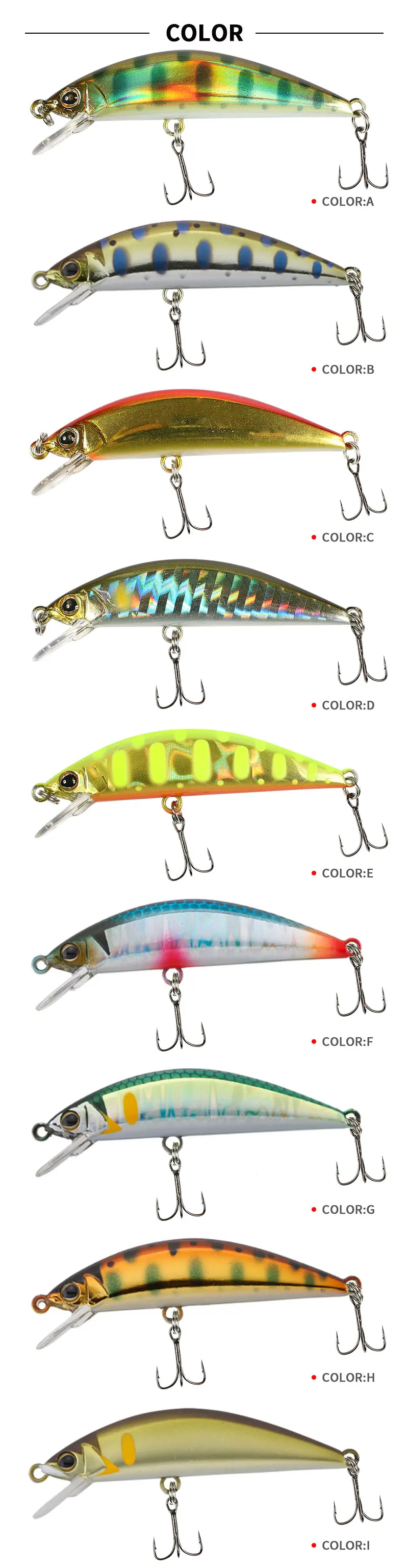 Señuelo de pesca tipo minnow para depredadores