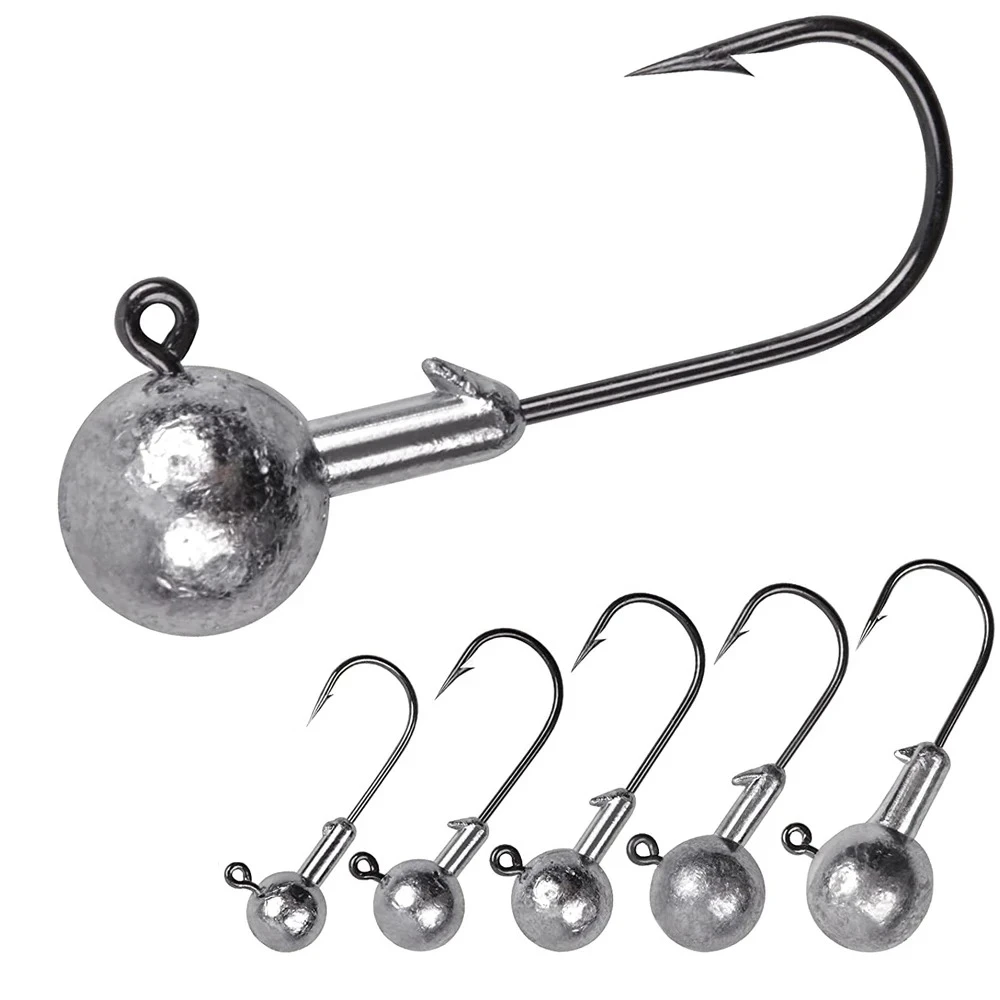 Anzuelos Jig Head con púas afiladas para lubina, trucha y vinilo - imagen 3