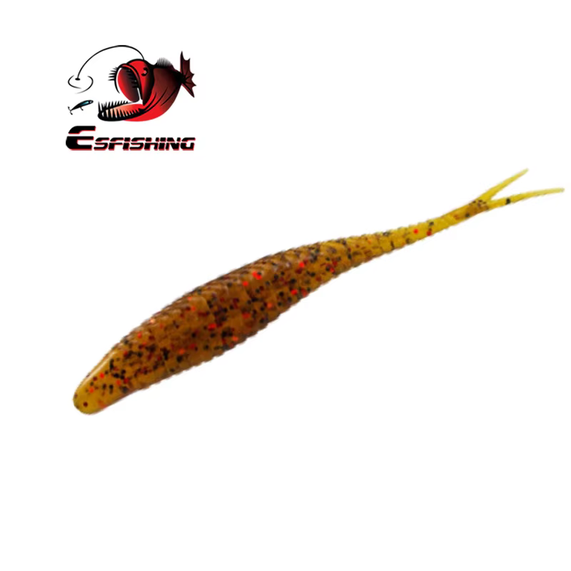 ESFISHING Señuelo de silicona suave sábalo cola horquilla olor a pez - imagen 5