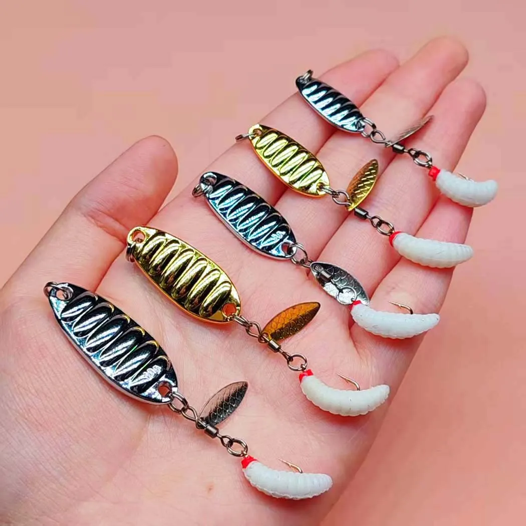 Cucharas jigging spinner con lentejuelas para trucha y salmón - imagen 3
