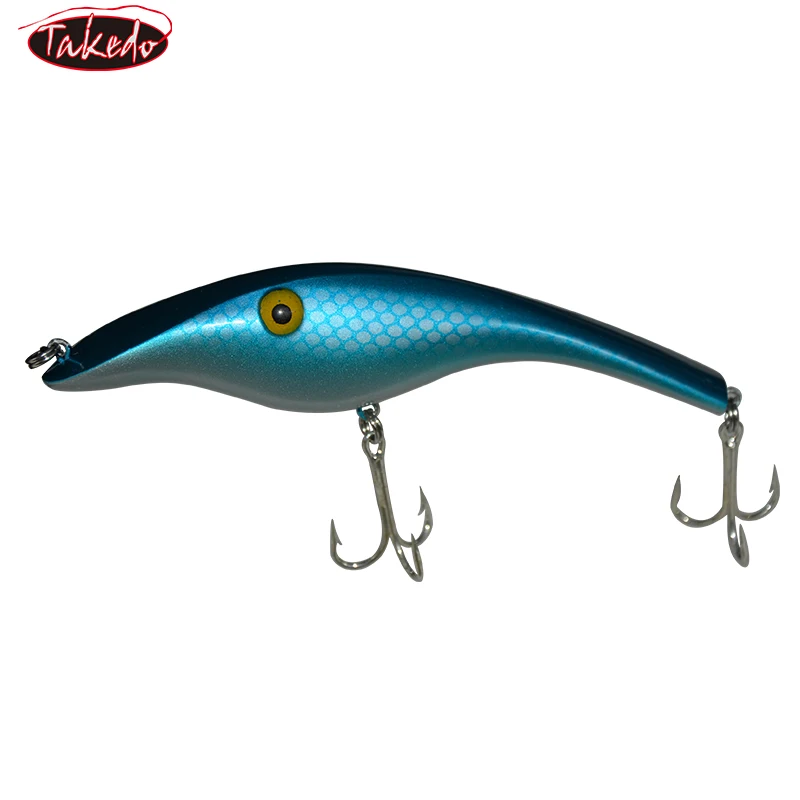 TAKEDO RL12 Señuelo jerkbait marino 14 cm 42 g para lucio