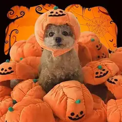Sombrero de calabaza para perros y gatos – accesorio Halloween