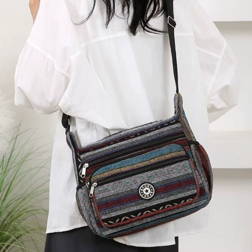 Bolso bandolera bohemio bordado de gran capacidad para mujer - imagen 5