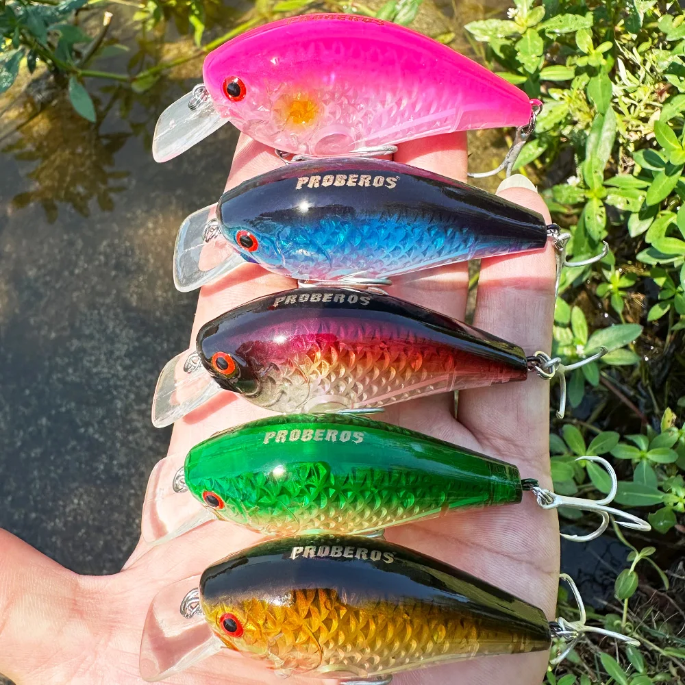 Proberos Wobbler Minnow Crankbait flotante para lucio - imagen 2