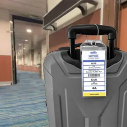 Portaetiquetas equipaje impermeable para crucero con cierre hermético
