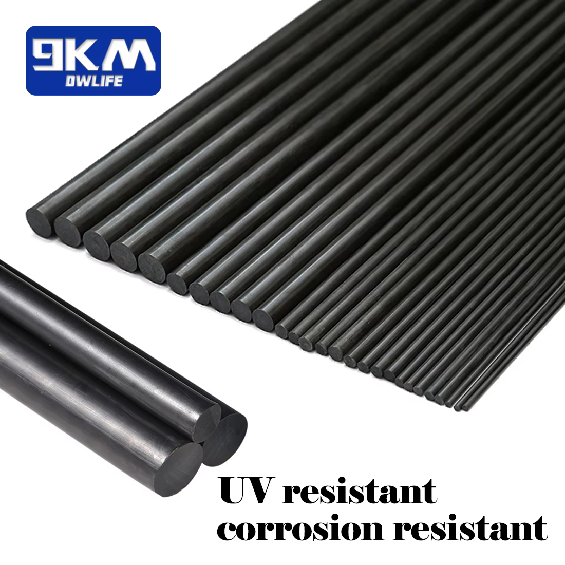 Kit de reparación de caña de pescar en fibra de carbono profesional - imagen 3