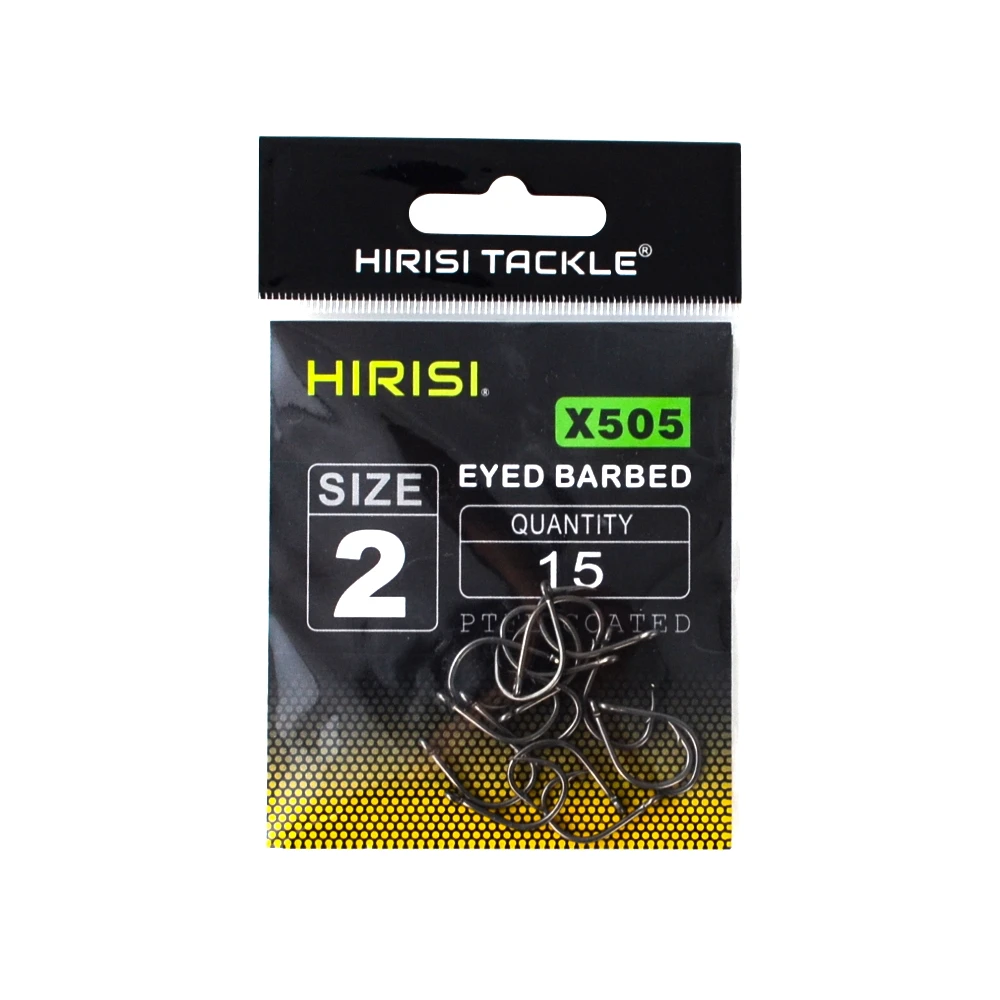 Anzuelos Hirisi X505 PTFE con ojo y espina para carpa - imagen 5