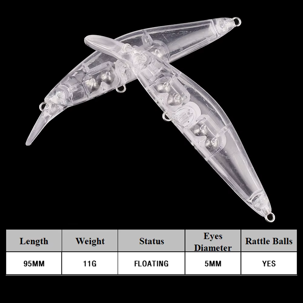 Wobbler Flotante Chan'sHuang 11g 95mm – Señuelo artificial con sonajero - imagen 2