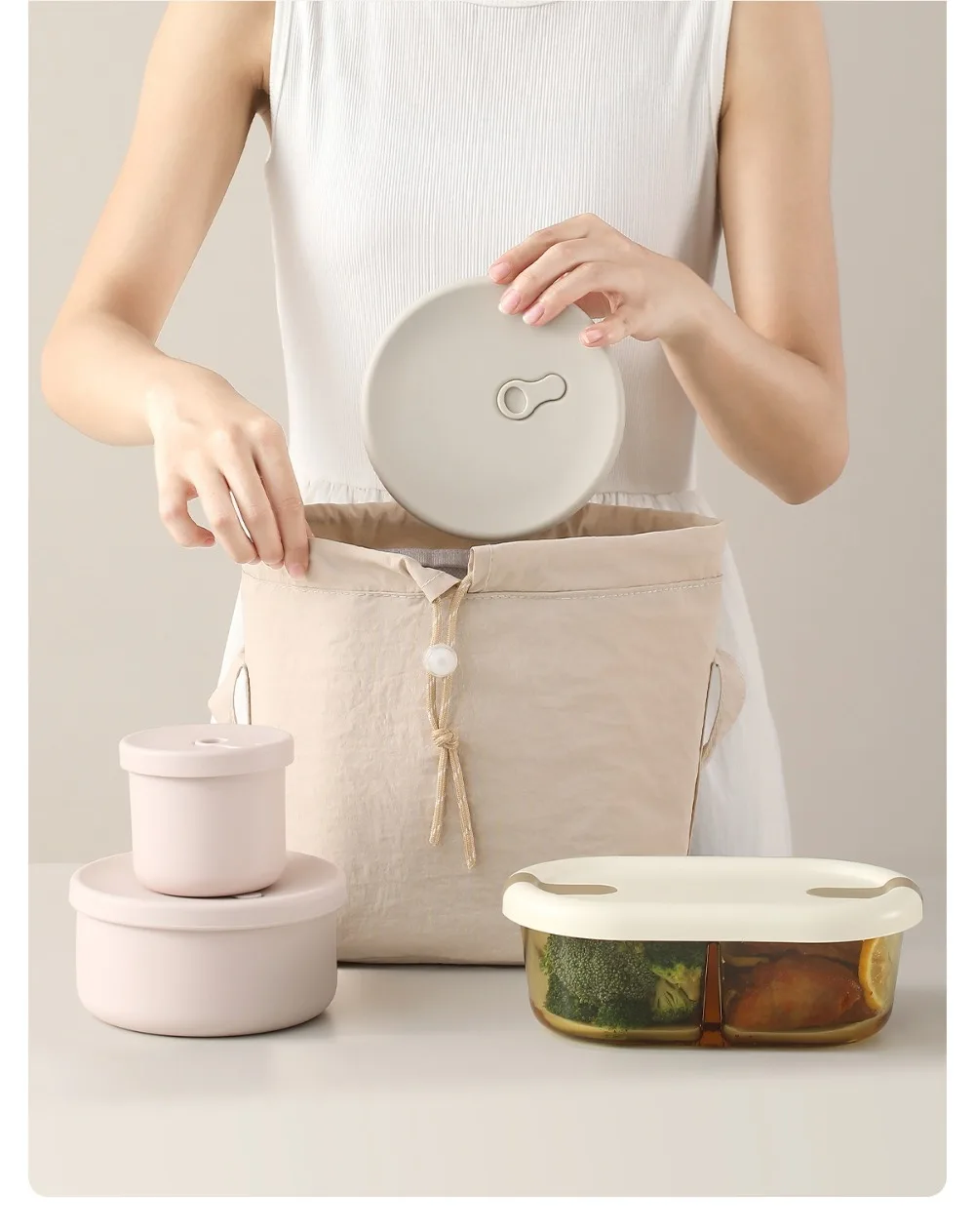 Bolsa de almuerzo portátil cerrada