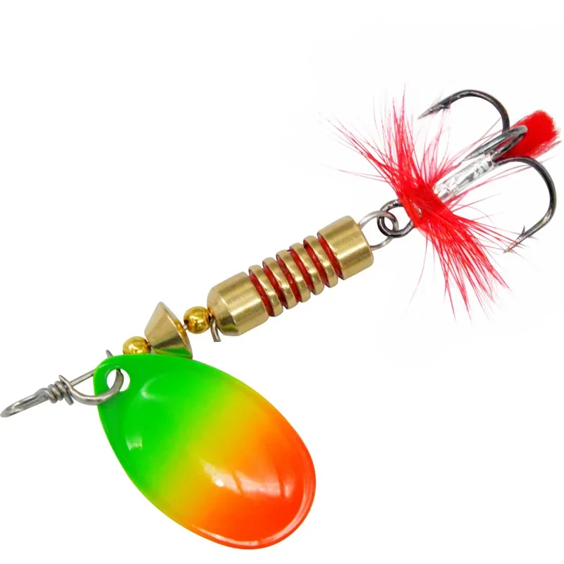 Spinner con Plumas SWOLFY – Cuchara Giratoria para Black Bass - imagen 2