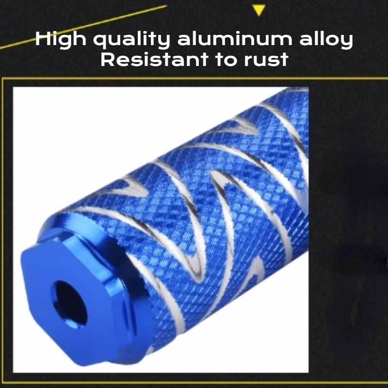 Pedales traseros Bazooka alargados para bicicleta aleación aluminio - imagen 4