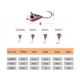 Anzuelo Jig Head para pesca en hielo con cebo de vinilo - imagen 5