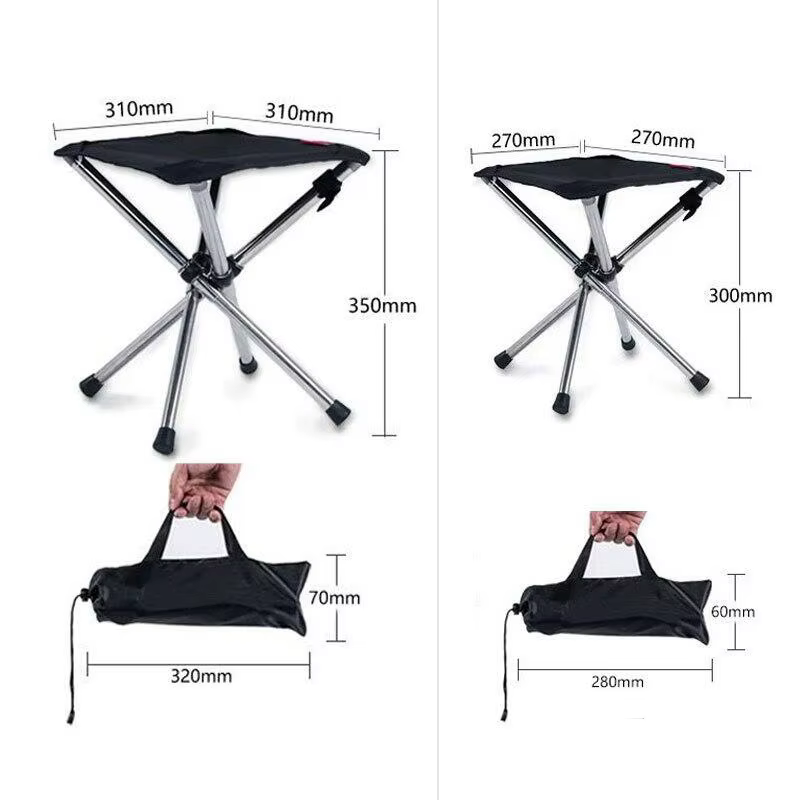 Silla de Pesca Plegable en Acero Inoxidable con Bolsa de Transporte - imagen 3