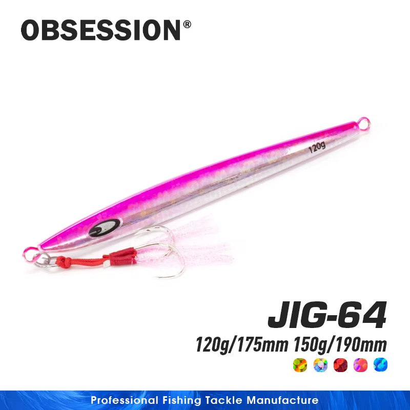 TEASER J64 Señuelo jig metal hundimiento rápido jigging agua salada