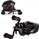 Carrete Baitcasting de lanzado largo con freno y manivela metálica