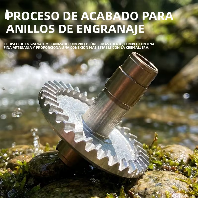 Carrete DEUKIO Cuerpo Carbono – Doble Guía y CNC, Agua Dulce y Salada - imagen 4