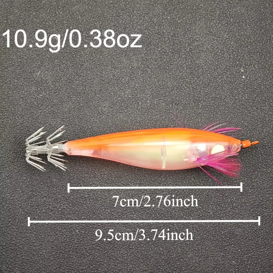 Ackibbik Egi horizontal para calamar con luz UV y brillo - imagen 4
