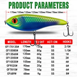 Wobbler Duro Jerk CF – Señuelo Suspensión para Lucio y Lubina