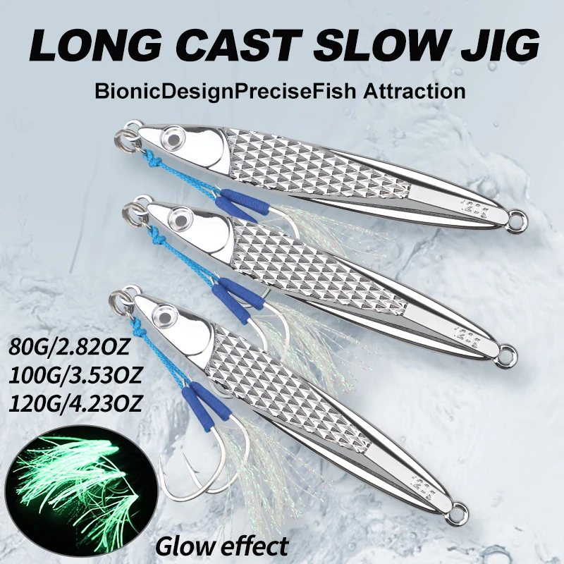 Jig metálico de hundimiento para pesca de arrastre y jigging - imagen 2