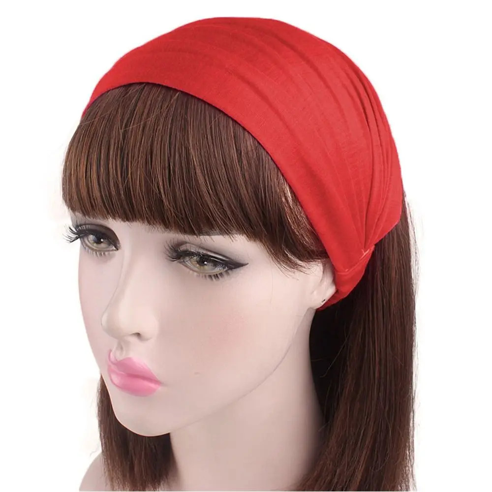 Diadema deportiva elástica antideslizante ancha plegable para correr - imagen 4