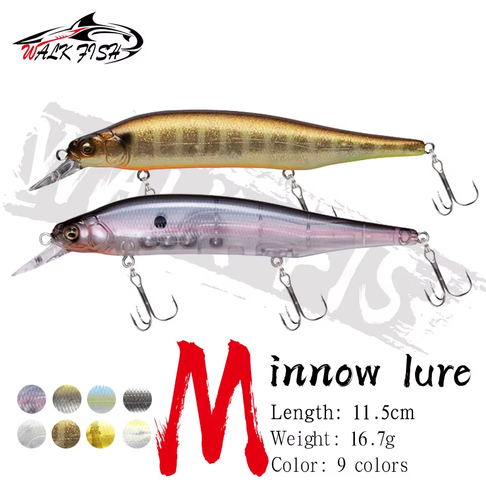 Wobbler WALK FISH 11,5 cm para lubina – 16,7g - imagen 2