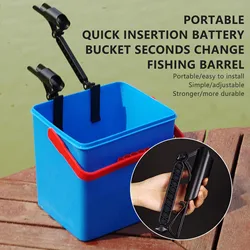 Portacañas ajustable para cubo de hielo soporte caña