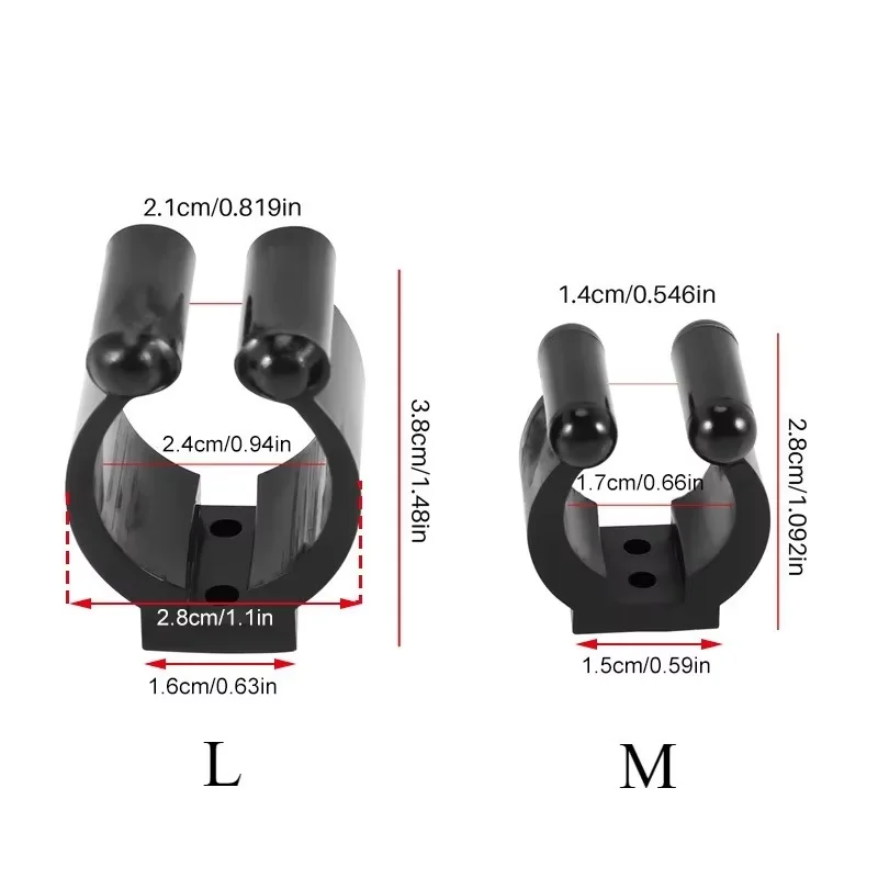 Ackibbik soporte pared caña de pescar con clips para almacenamiento - imagen 2