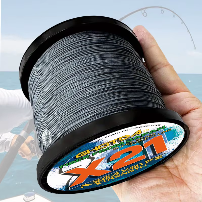 Trenzado multifilamento hueco PE X21 para carpfishing