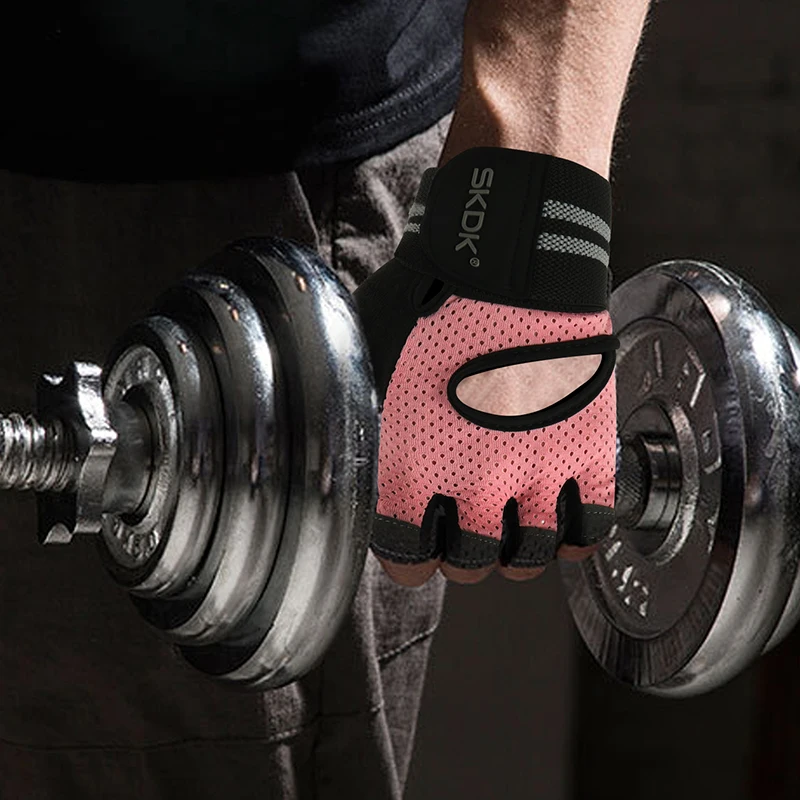 Guantes ciclismo SKDK medio dedo antideslizantes ligeros transpirables - imagen 4