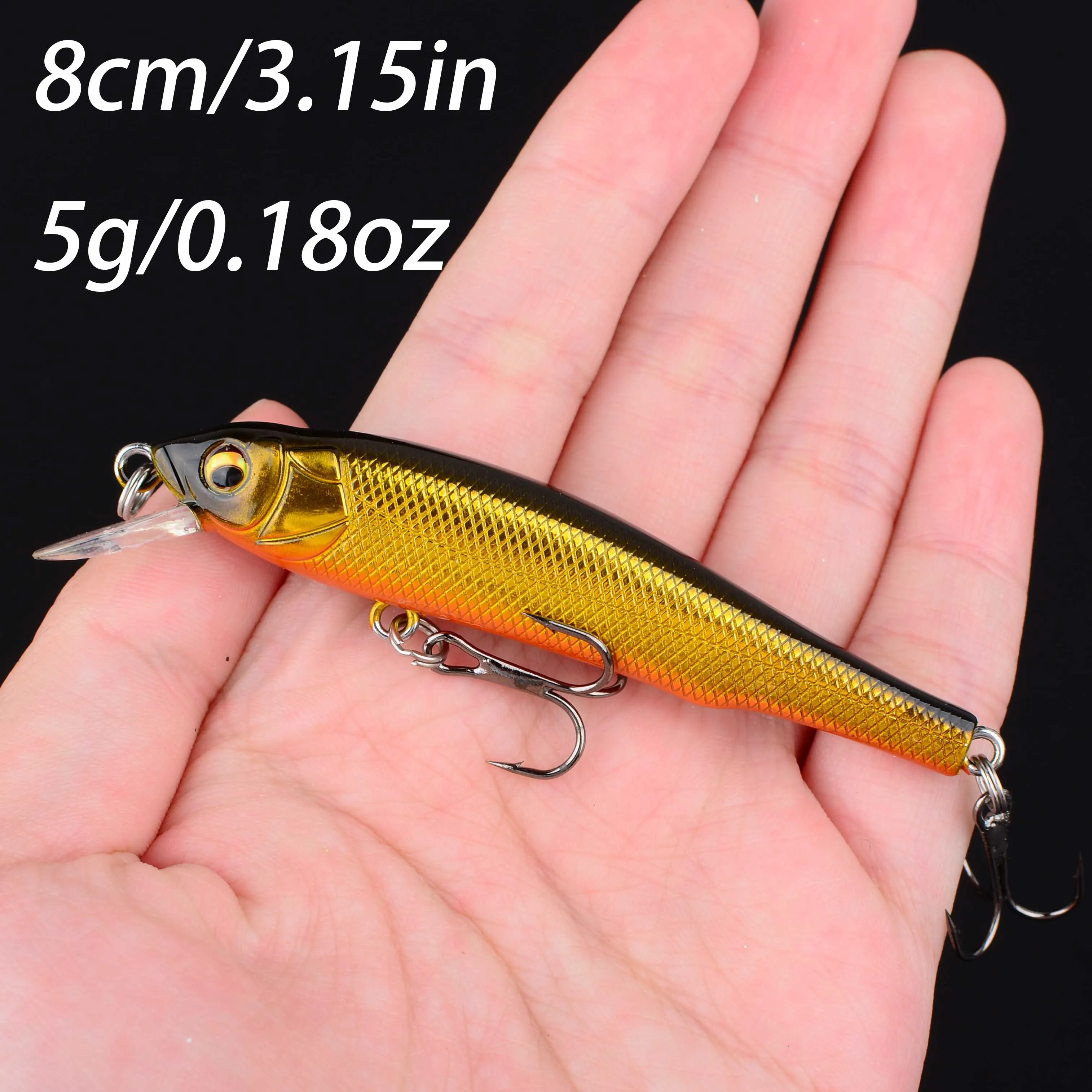 Señuelo minnow láser para lubina y lucio, wobblers crankbait duro - imagen 5