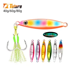 TOLU Señuelo Vertical Metal Hundimiento Lento Ojos 3D - Pesca en Mar