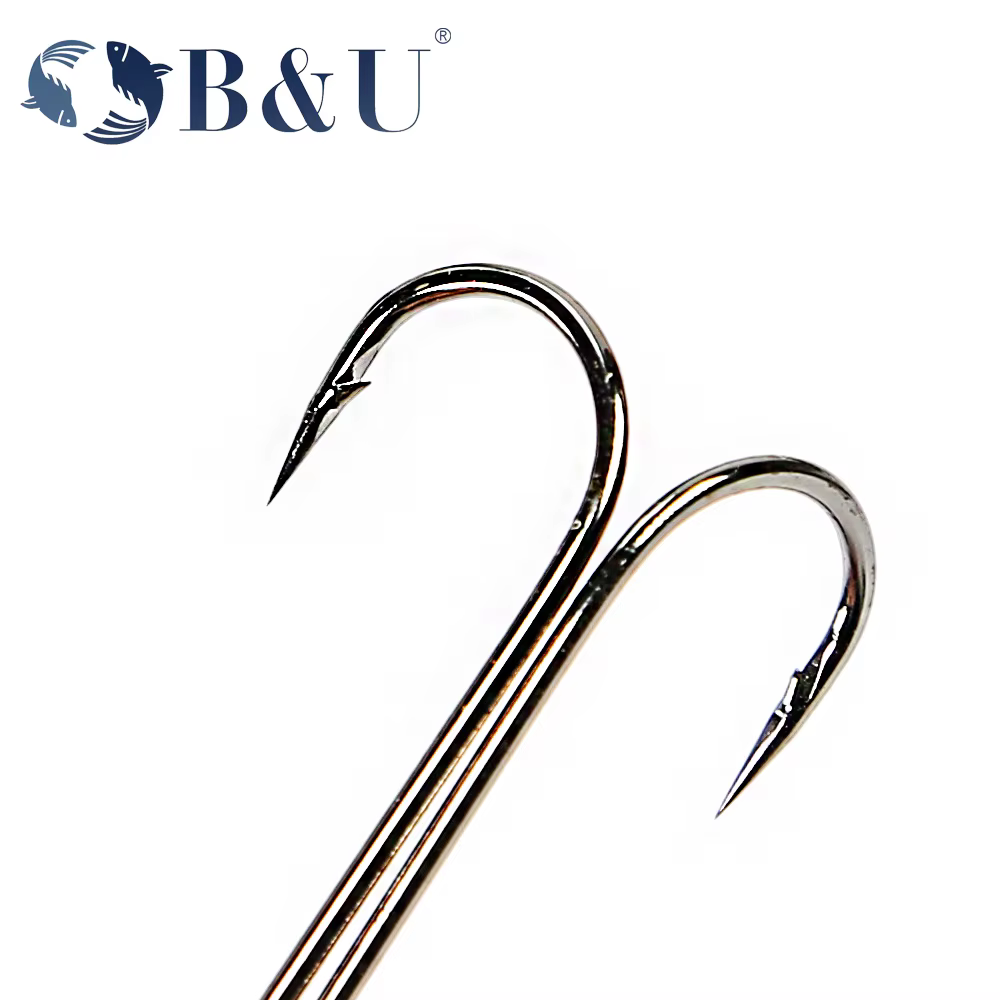 Anzuelo doble B & U – Acero al carbono extra largo para vinilo - imagen 4
