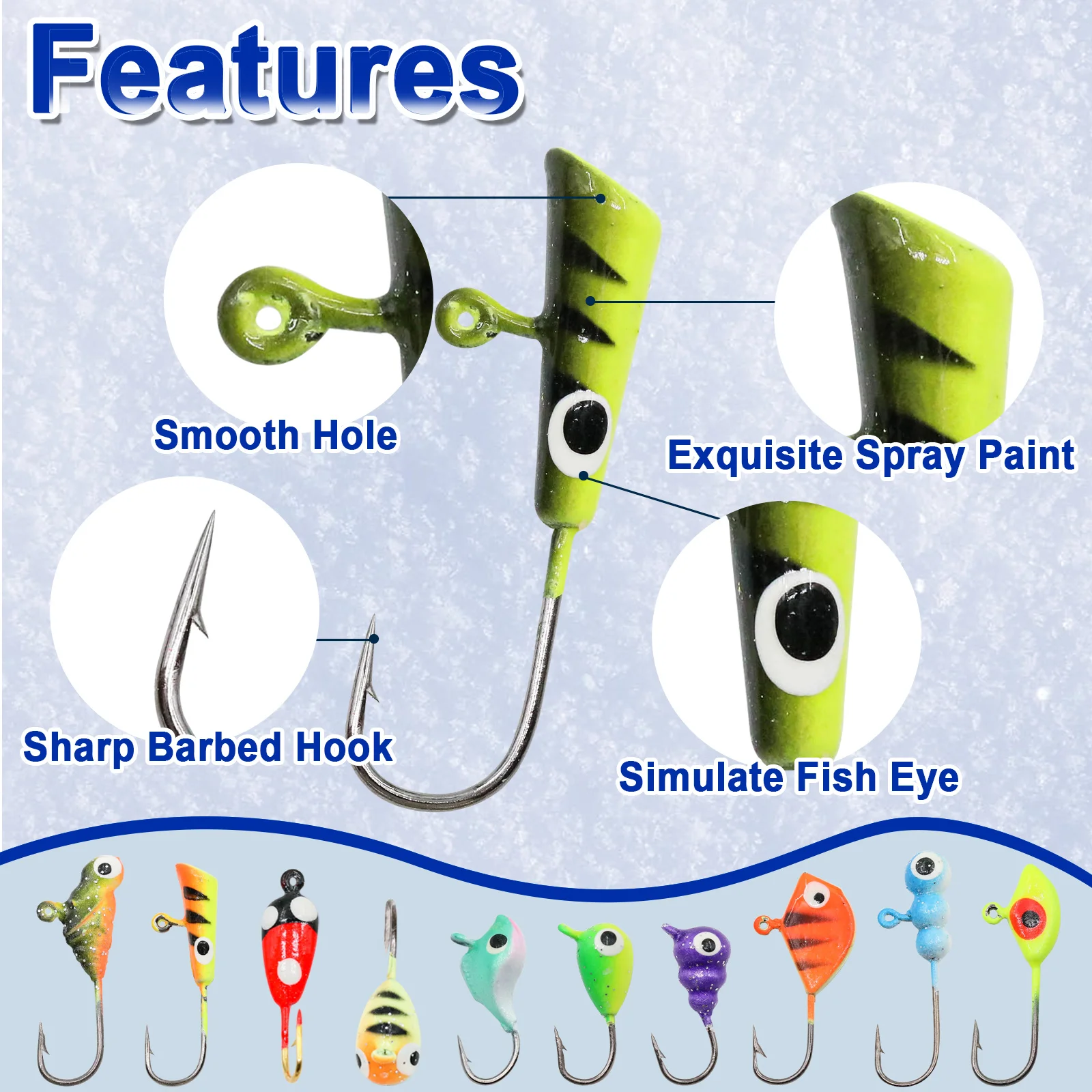 Kits Micro Jigs 9KM – Pesca hielo agua dulce salada - imagen 4