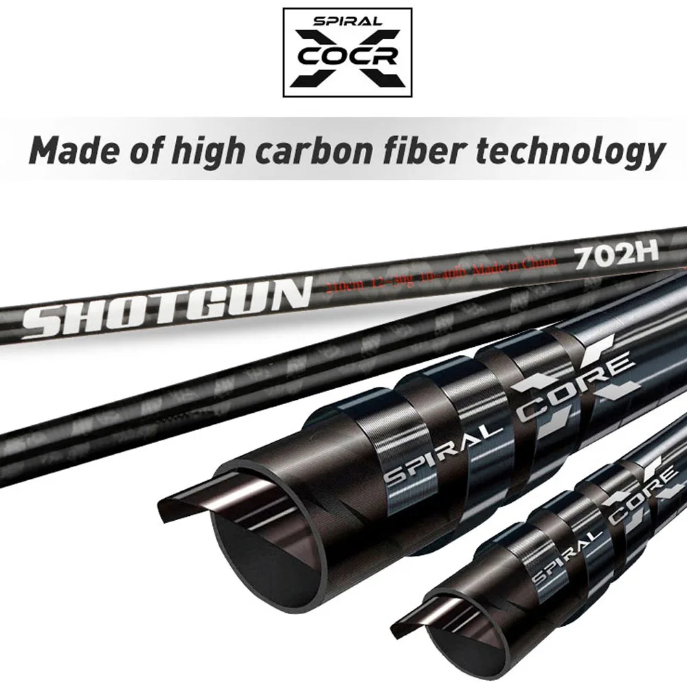 Caña Jerkbait XH de Carbono 2,28 m, 40 lb