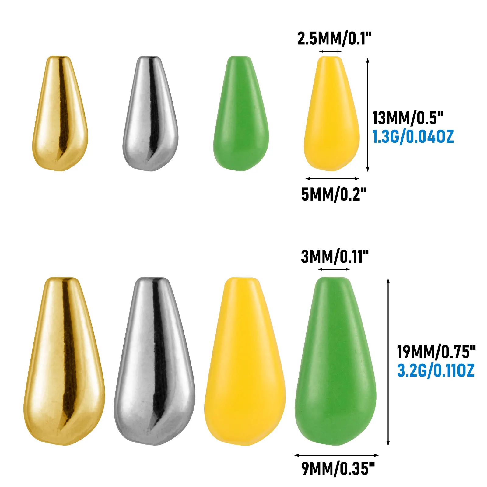 Cuentas Spinnerbait – Tiras giratorias para montaje de señuelo - imagen 5