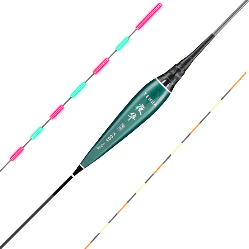 Flotadores LED con batería y soporte luminiscente para pesca - imagen 2