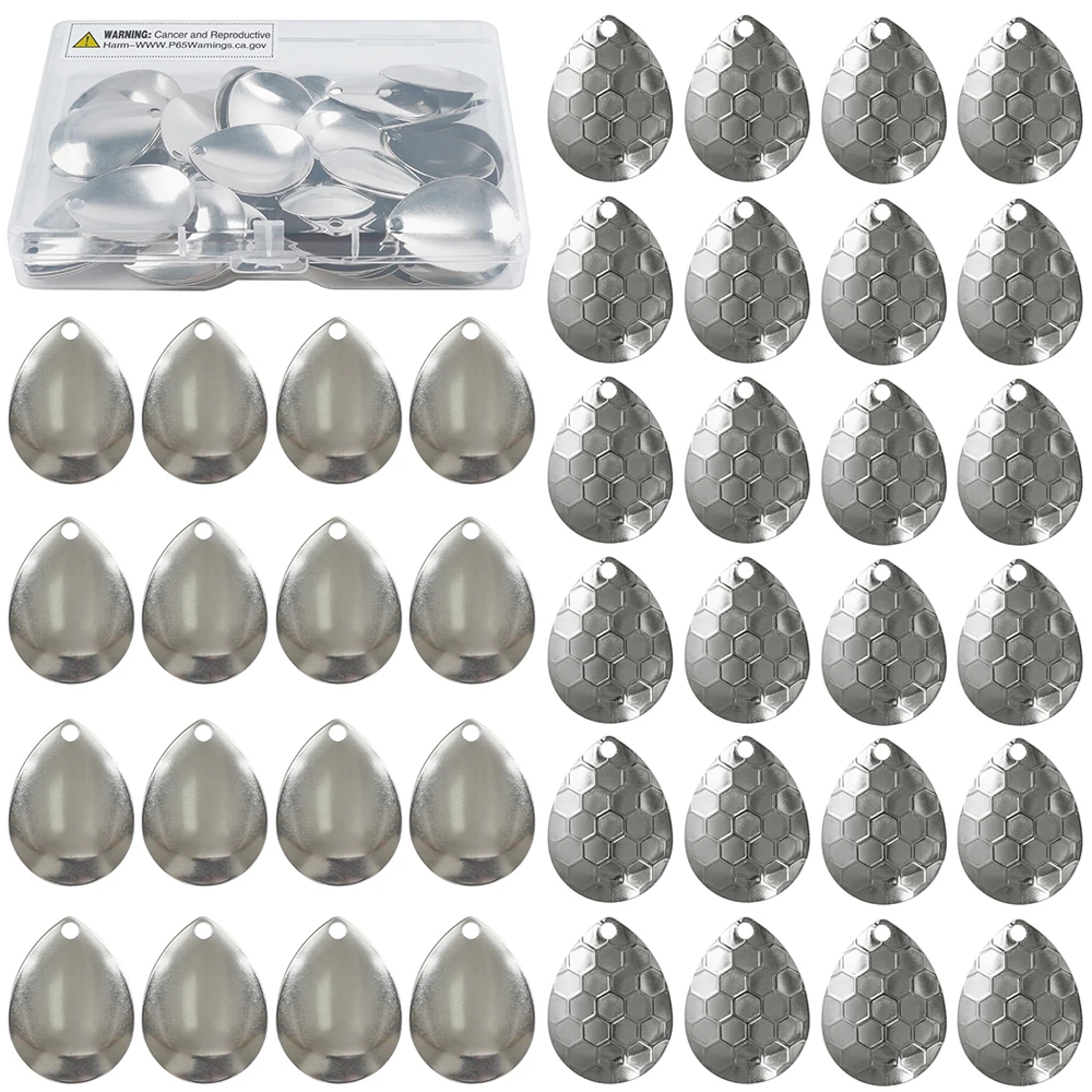 Cuchillas giratorias de metal plateado para pesca