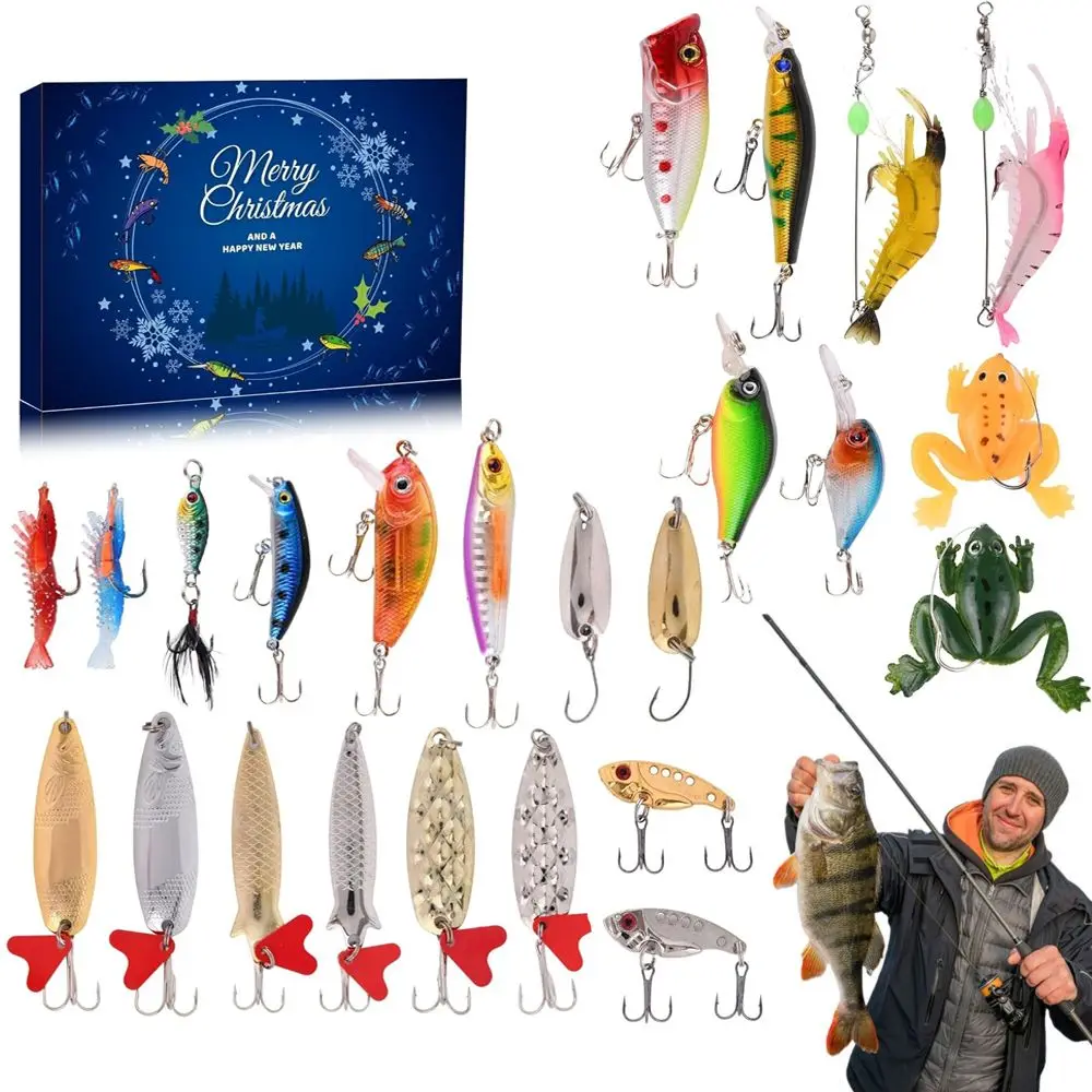 Calendario Adviento pesca 24 días con señuelos – Regalo Navidad - imagen 2