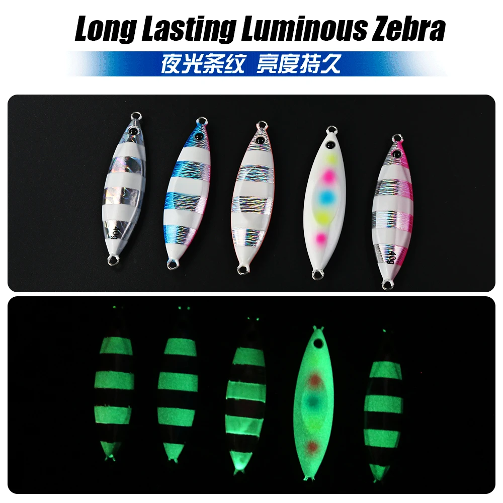 AOCLU Señuelo de metal lento con holograma UV - cebo duro selecto - imagen 4