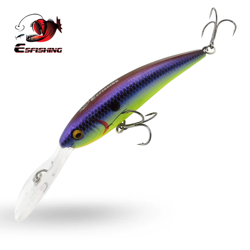 ESFISHING Easy Sprinter – Wobbler flotante para Lucio 90mm