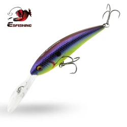 ESFISHING Easy Sprinter – Wobbler flotante para Lucio 90mm