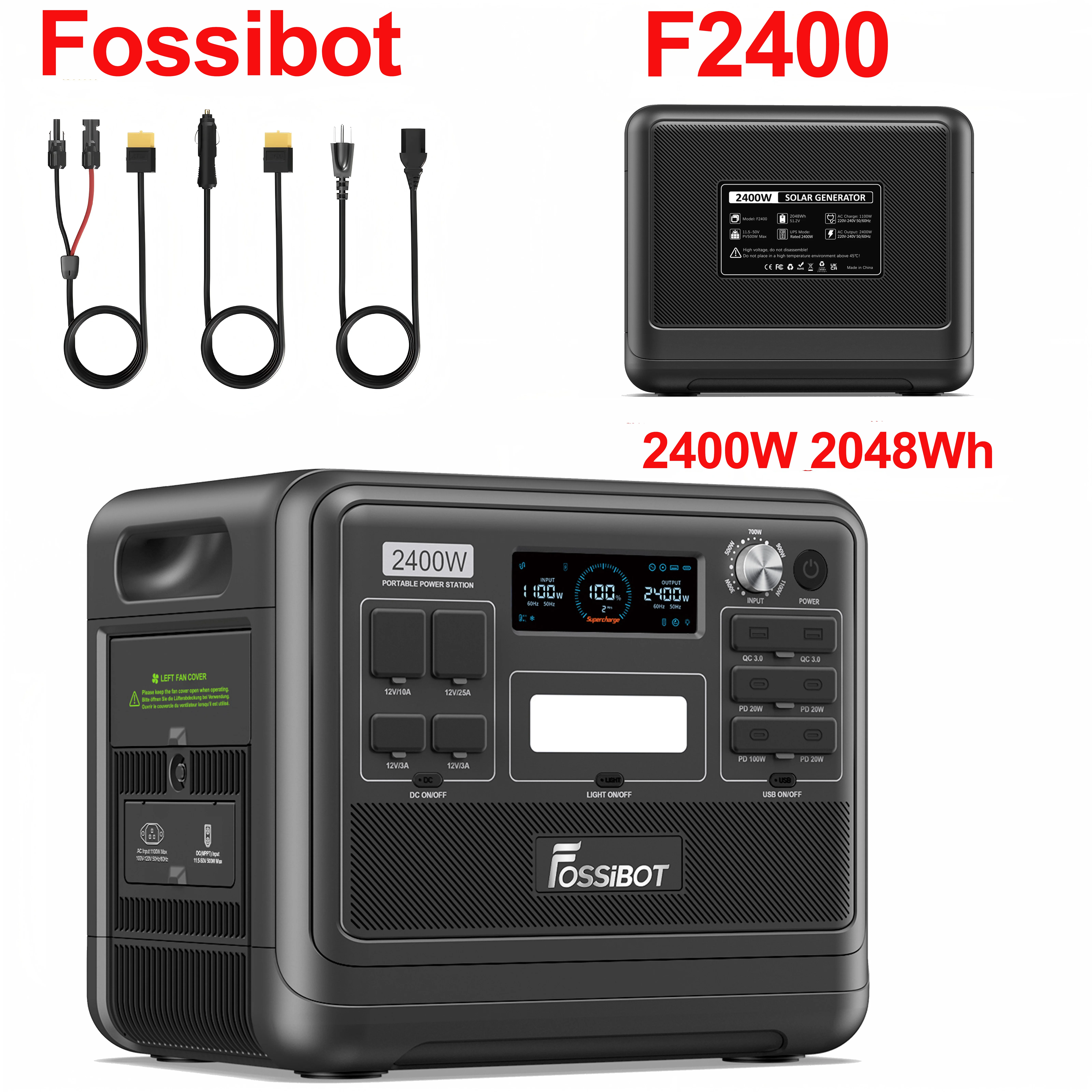 FOSSiBOT estación de energía portátil LiFePO4 – respaldo solar - imagen 5