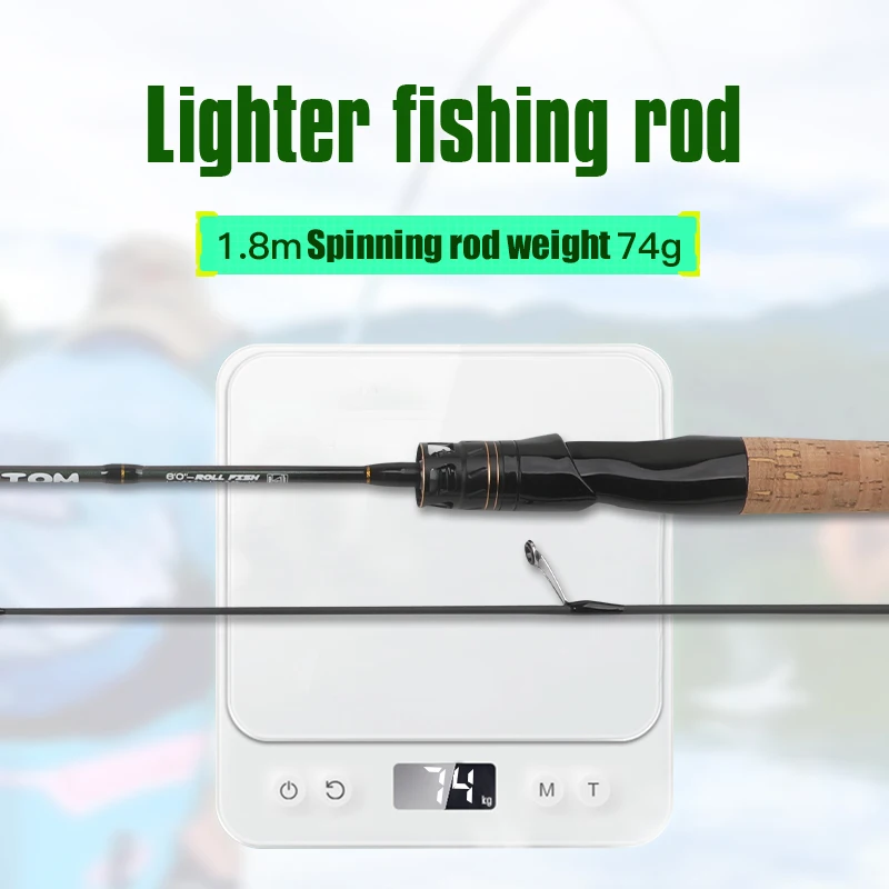 Caña ultraligera ROLLFISH UL Minnow de carbono para trucha y panfish - imagen 5
