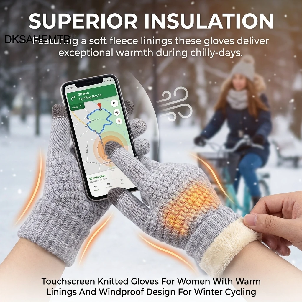 Guantes térmicos de pesca a prueba de viento con pantalla táctil - imagen 4