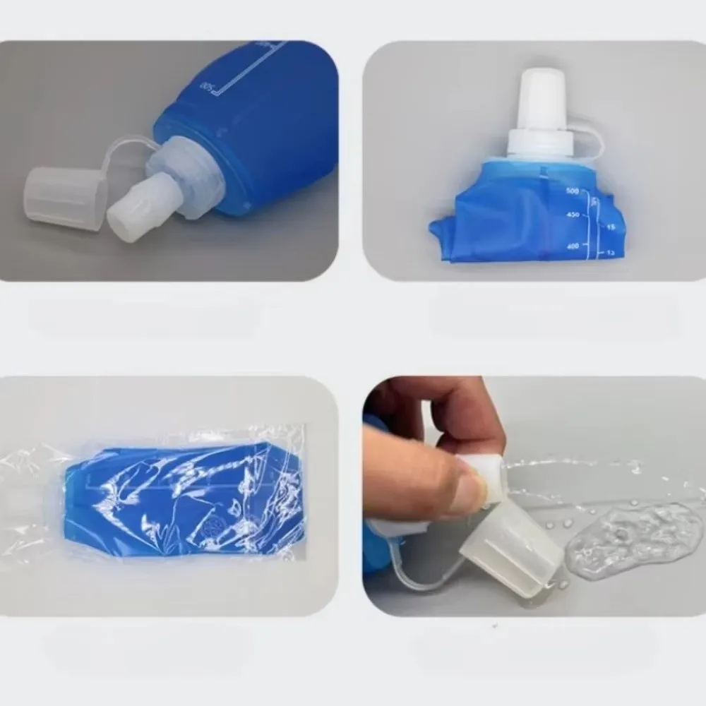 Botella de agua ciclismo a prueba de fugas TPU plegable alto flujo - imagen 4